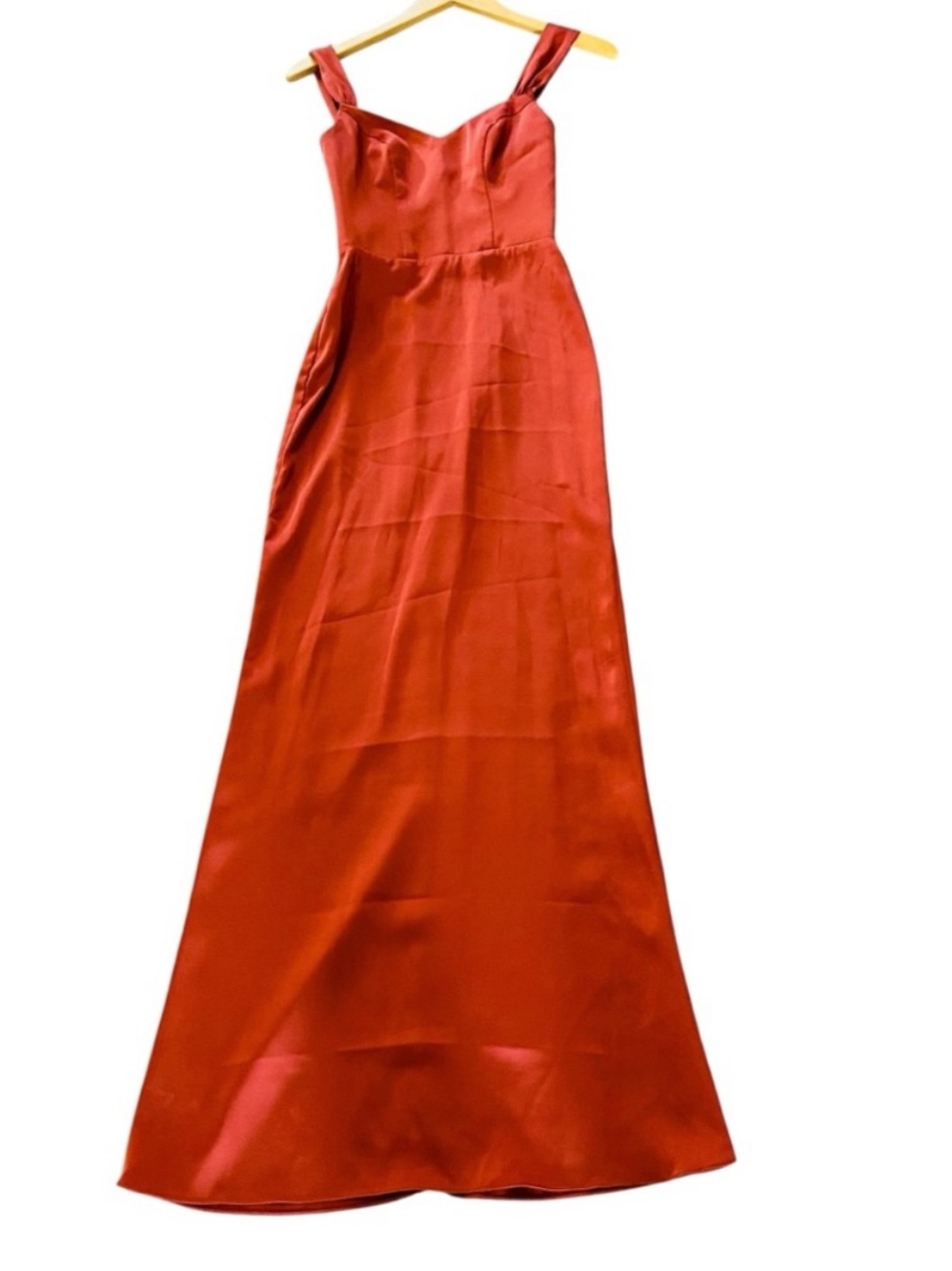 AZAZIE Paprika Silky Bridesmaid Dress